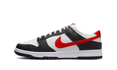 Nike Dunk Low Black White Red czarny-biały - widok główny z boku | Saturaise.com