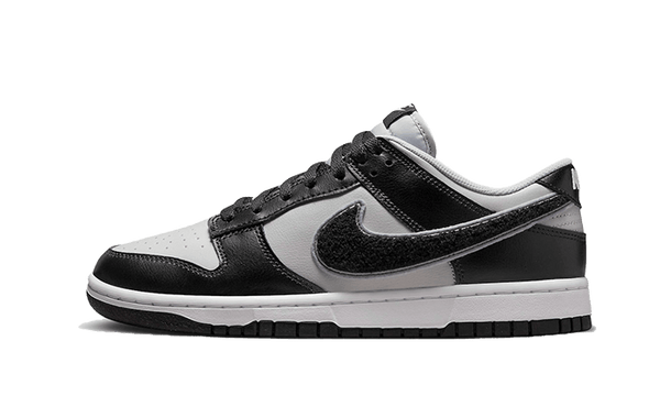 Dunk Low Chenille Swoosh Grey Black