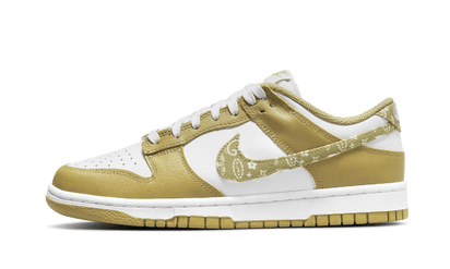 Nike Dunk Low Essential Paisley Pack Barley biały-brązowy - widok główny z boku | Saturaise.com