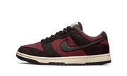 Nike Dunk Low SE Fleece Burgundy Crush czarny-biały - widok główny z boku | Saturaise.com