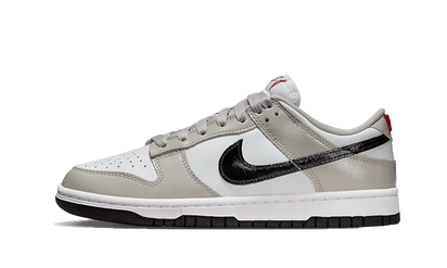 Nike Dunk Low Light Iron Ore Black czarny-biały - widok główny z boku | Saturaise.com