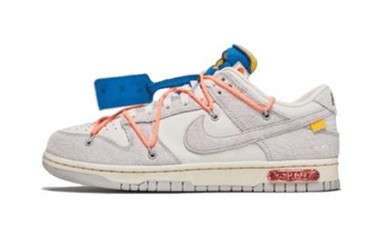 Nike Dunk Low Off-White Lot 19 biało-pomarańczowy - widok główny z boku | Saturaise.com