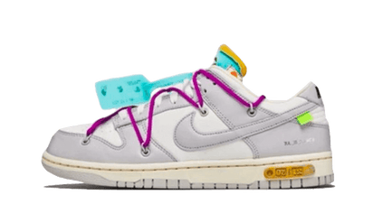 Nike Dunk Low Off-White Lot 21 biało-pomarańczowy - widok główny z boku | Saturaise.com