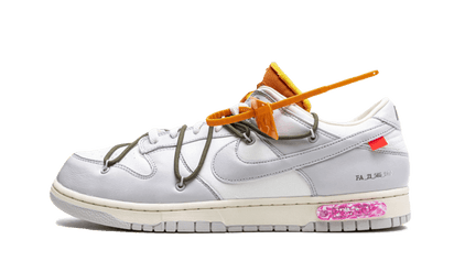 Nike Dunk Low Off-White Lot 22 biało-pomarańczowy - widok główny z boku | Saturaise.com