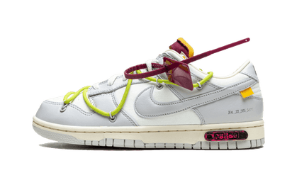 Nike Dunk Low Off-White Lot 8 biało-pomarańczowy - widok główny z boku | Saturaise.com