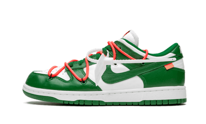 Nike Dunk Low Off-White Pine Green zielono-czarny - widok główny z boku | Saturaise.com