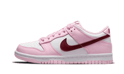 Nike Dunk Low Pink Red White biały-czerwony - widok główny z boku | Saturaise.com