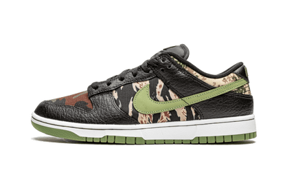 Nike Dunk Low SE Black Multi-Camo (Crazy Camo) czarny-zielony - widok główny z boku | Saturaise.com