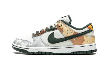 Nike Dunk Low SE Sail Multi-Camo czarny-biały - widok główny z boku | Saturaise.com