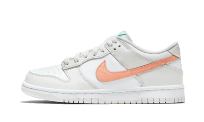 Nike Dunk Low White Bone Peach Aqua biały-beżowy - widok główny z boku | Saturaise.com