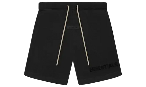 Fear of God Essentials Cream Drawstring Sweatshort Jet Black SS23