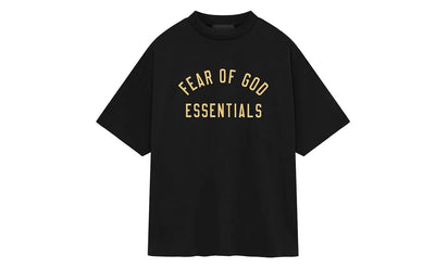 Essentials Fear of God Essentials Jersey Crewneck Tee Black czarny - widok główny z boku | Saturaise.com