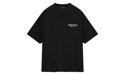 Essentials Fear of God Essentials Jersey Crewneck T-Shirt Black czarny-brązowy - widok główny z boku | Saturaise.com