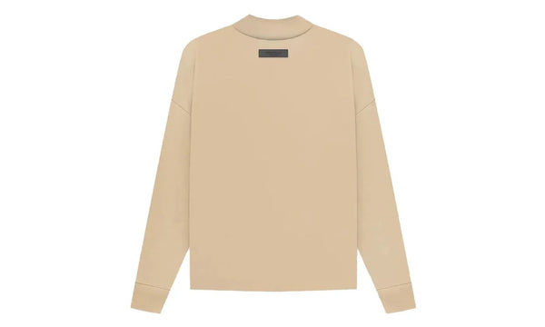 Fear of God Essentials LS Tee Sand - Fear of God Essentials LS Tee Sand - widok z drugiego boku - Premium Quality
