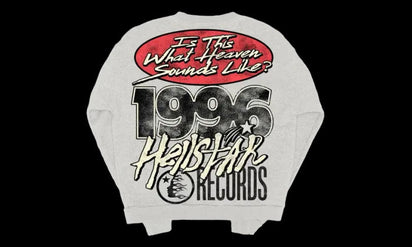 Hellstar Records Crewneck Heather Grey - widok z drugiego boku - Premium Quality