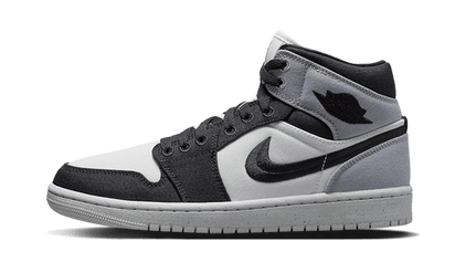 Air Jordan Air Jordan 1 Mid SE Light Steel Grey czarny-biały - widok główny z boku | Saturaise.com
