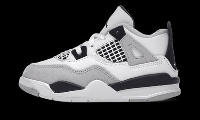 Air Jordan Air Jordan 4 Retro Military Black (TD) czarny-biały - widok główny z boku | Saturaise.com