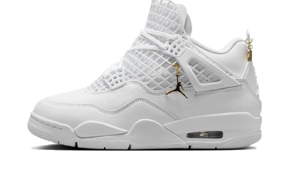 Air Jordan Air Jordan 4 Retro Net White biały-zielony - widok główny z boku | Saturaise.com