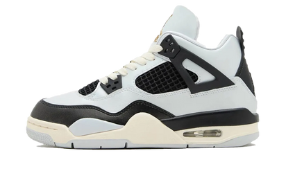 Air Jordan Air Jordan 4 Retro Platinum Gold czarny-biały - widok główny z boku | Saturaise.com