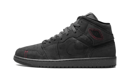 Air Jordan Air Jordan 1 Mid SE Craft Grey Red czarny-czerwony - widok główny z boku | Saturaise.com