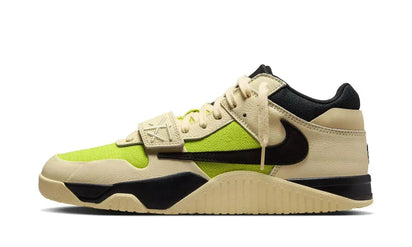 Air Jordan Air Jordan Jumpman Jack TR Travis Scott Bright Cactus brązowo-biały - widok główny z boku | Saturaise.com