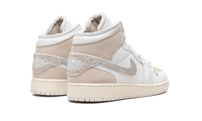 Buty Air Jordan Air Jordan 1 Mid SE Craft Inside Out White Grey - widok z przodu - Rozmiary EU
