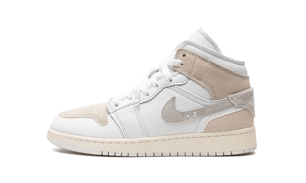 Air Jordan 1 Mid SE Craft Inside Out White Grey