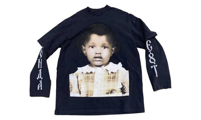Saturaise Kanye West Donda Chicago Listening Event House Layered Longsleeve Black biało-czerwony - widok główny z boku | Satu