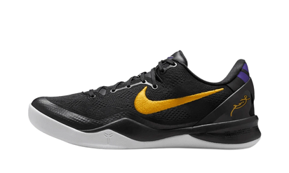Nike Kobe 8 Protro Lakers Away fioletowo-biały - widok główny z boku | Saturaise.com