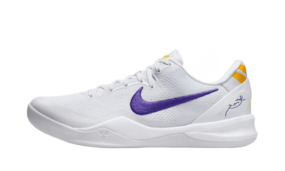 Yeezy Kobe 8 Protro Lakers Home fioletowo-biały - widok główny z boku | Saturaise.com