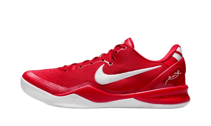 Nike Kobe 8 Protro University Red biały-czerwony - widok główny z boku | Saturaise.com