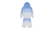 Komplet z krótkimi spodenkami Set Trapstar Arch Irongate Gradient Blue