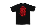Koszulka BAPE Color Camo Big Ape Head Tee Black/Red - zdjęcie 2
