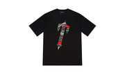 Koszulka Trapstar Decoded All Terrain Black/Red Camo