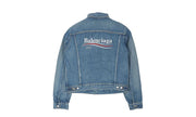 Kurtka Balenciaga Denim Campaign Trucker Blue - zdjęcie 2