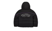 Kurtka Zimowa Trapstar Irongate Arch Pipping Puffer Black/Purple - zdjęcie 2