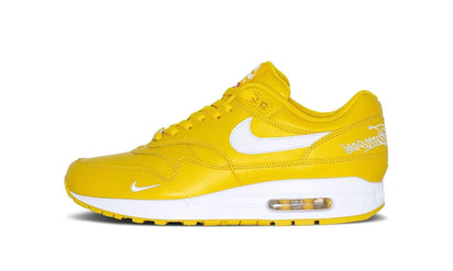 Nike Nike Air Max 1 '87 SP Supreme Speed Yellow biały-żółty - widok główny z boku | Saturaise.com