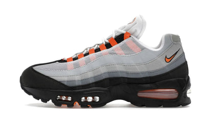 Yeezy Nike Air Max 95 OG Big Bubble Bright Mandarin (2025) biały-szary - widok główny z boku | Saturaise.com