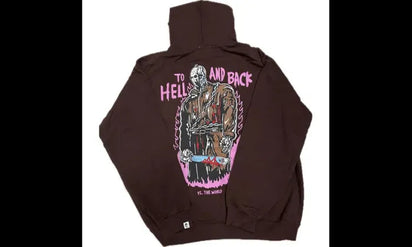 Saturaise Matty Boy Warren Lotas Tuesday Sports Mask Hooded Sweatshirt Brown - widok główny z boku - Streetwear