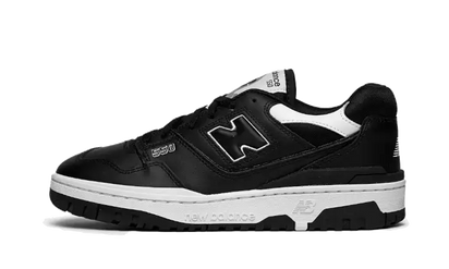 New Balance 550 Black White czarny-biały - widok główny z boku | Saturaise.com