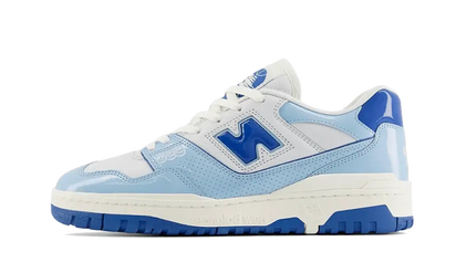 New Balance 550 Chrome Blue niebieski-srebrny - widok główny z boku | Saturaise.com
