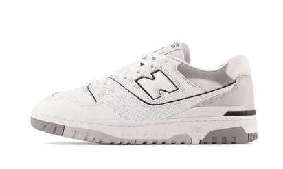 New Balance 550 Salt and Pepper szary - widok główny z boku | Saturaise.com