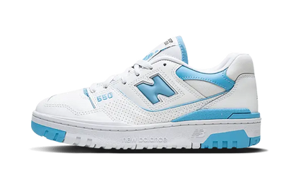 New Balance 550 UNC White Dusk Blue niebiesko-biały - widok główny z boku | Saturaise.com