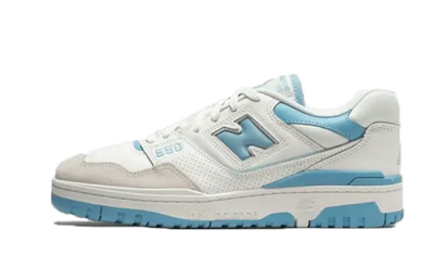 New Balance 550 White Blue Haze Rain Cloud biały-niebieski - widok główny z boku | Saturaise.com