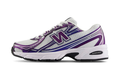 New Balance New Balance 740v2 Concord Grape biało-czarny - widok główny z boku | Saturaise.com