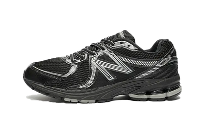 New Balance 860 Black Silver czarny-szary - widok główny z boku | Saturaise.com