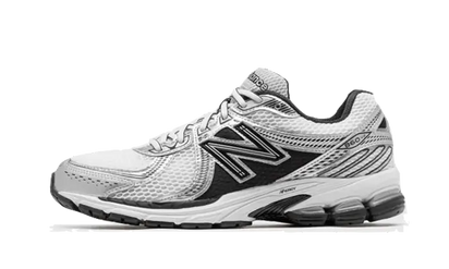 New Balance 860 Black White Silver czarny-biały - widok główny z boku | Saturaise.com