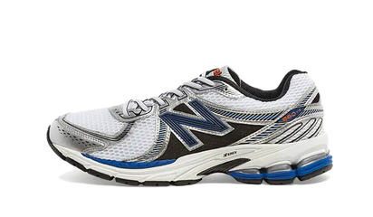 New Balance 860 V2 OG White Silver czarny-biały - widok główny z boku | Saturaise.com