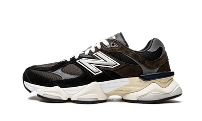 New Balance 9060 Dark Brown czarny-brązowy - widok główny z boku | Saturaise.com