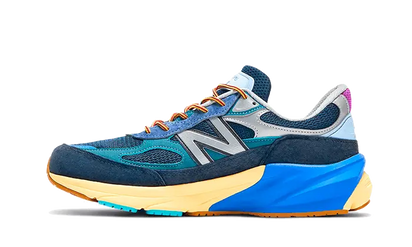 New Balance 990 V6 Made in USA Action Bronson Lapis Lazuli niebieski-brązowy - widok główny z boku | Saturaise.com